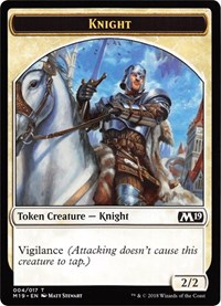 Knight // Zombie Double-Sided Token (Game Night)