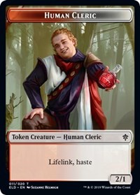 Human Cleric // Food (016) Double-Sided Token