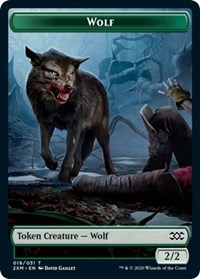 Wolf // Golem Double-Sided Token