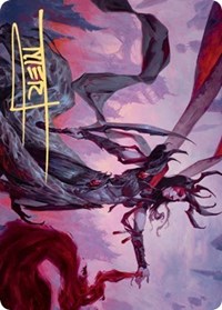 Drana, the Last Bloodchief Art Card (Gold-Stamped Signature)