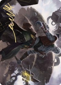 Orah, Skyclave Hierophant Art Card (Gold-Stamped Signature)