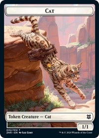 Cat // Goblin Construct Double-Sided Token