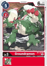 Groundramon - BT1-020 (Alternate Art)