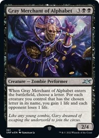 Gray Merchant of Alphabet (Galaxy Foil)