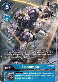 Lobomon - P-030 (2nd Anniversary Frontier Card)