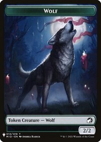 Wolf // Soldier Double-Sided Token