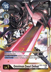 Omnimon Zwart Defeat (Resurgence Booster Reprint)