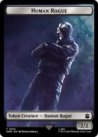 Human Rogue // Clue (0022) Double-Sided Token