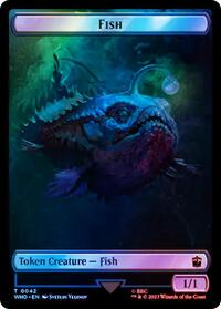 Fish // Alien Salamander Double-Sided Token (Surge Foil)