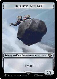 Ballistic Boulder // Food (0022) Double-Sided Token (Surge Foil)