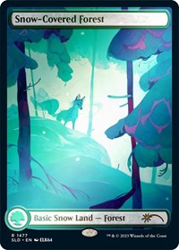 Snow-Covered Forest (1477) (Rainbow Foil)