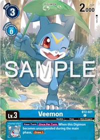 Veemon - BT2-021 (Digimon Illustration Competition Pack 2023)