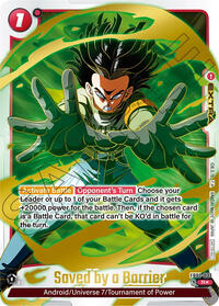 Saved by a Barrier - FB02-033 (Championship Pack 01) (Gold)