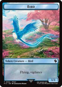 Bird // Hero (0029) Double-Sided Token (Surge Foil)