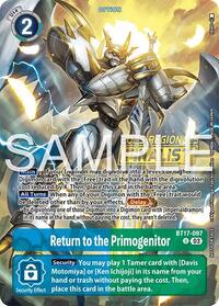 Return to the Primogenitor (Regionals 25-26 Season 2 Finalist)