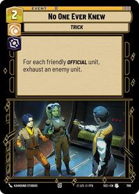 No One Ever Knew (Foil)
