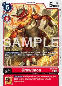 Growlmon - BT19-009 (Reprint)