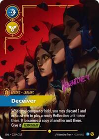 LeBlanc, Deceiver (Signature)