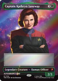 Captain Kathryn Janeway (Borderless) (Signed)
